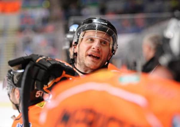 AIMING HIGH: Sheffield Steelers' captain Jonathan phillips believes the club can still celebrate a double success this season. Picture Dean Woolley.