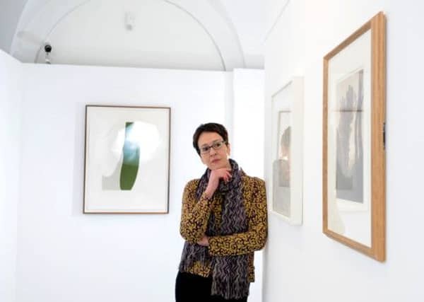 Diane Howse, Countess of Harewood, within the new art space at Harewood House, Leeds.