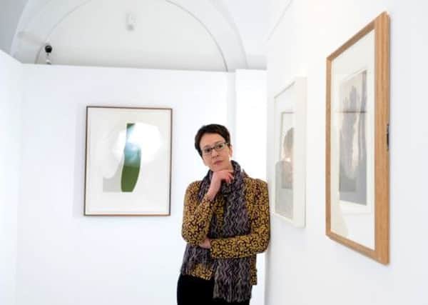 Diane Howse, Countess of Harewood, within the new art space at Harewood House, Leeds.