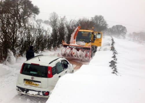 Gritters at work in Cumbria as the cold snap continues across the UK.