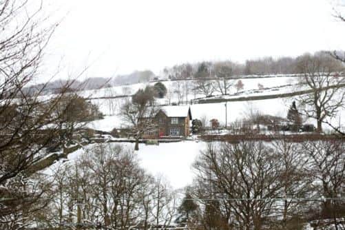 Houses in the snow, Ripponden, West Yorkshire
