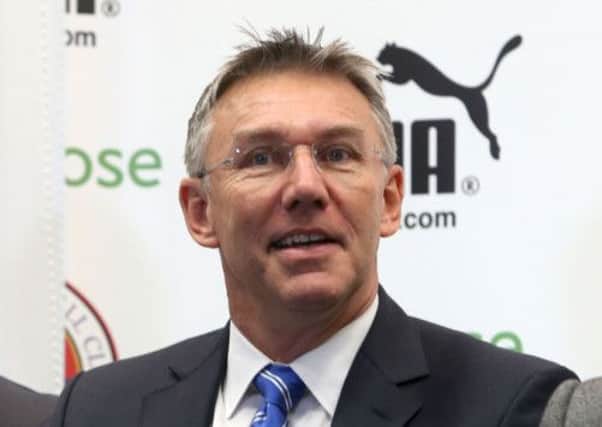 Nigel Adkins during the press conference at the Madejski Stadium, Reading.