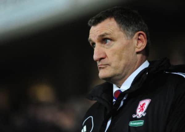 Middlesbrough's Manager Tony Mowbray