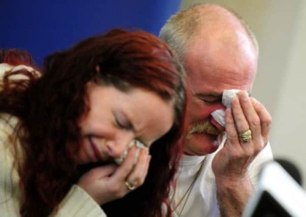 Mick Philpott and wife Mairead after the fire at their home