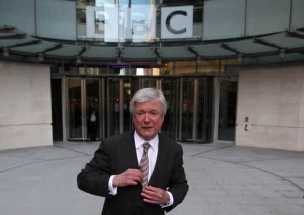 New BBC Director General Tony Hall arrives at Broadcasting House in London