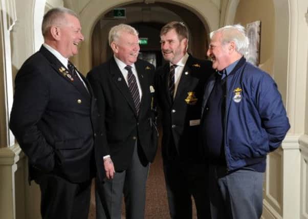 Yorkshire submariners Frank Pas (Sheffield branch), Mike Cundall (Barrow), Rob Simpsosn (Hull) and Dave Hallas (Sheffield ).