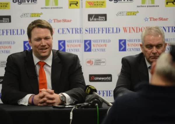 NEW MAN: Doug Christiansen, left, has suggested there will be many roster changes at Sheffield Steelers. Picture: Dean Atkins.
