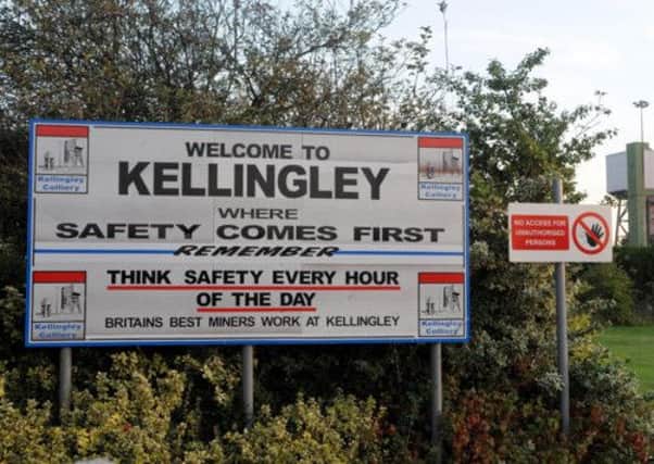 Kellingley Colliery in Knottingley. Below: Miner Gerry Gibson