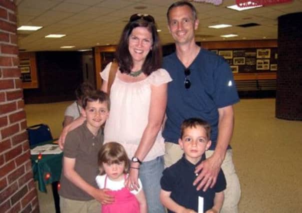 Facebook photograph of Martin Richard, right, with his mother, Denise, his six-year-old sister Jane, older brother, Henry, 12, and father, Bill.
