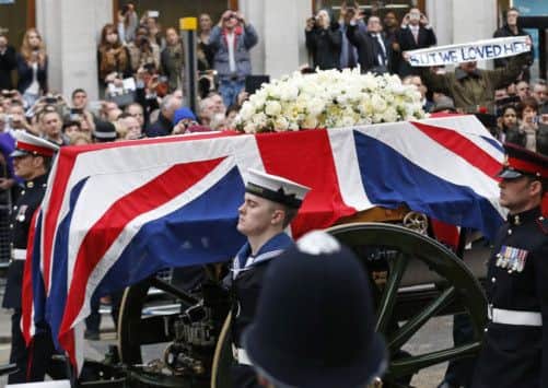 The ceremonial funeral of Baroness Thatcher