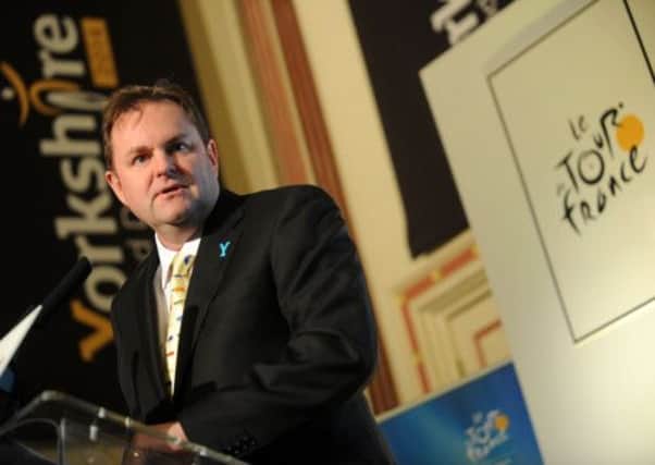 Gary Verity of Welcome to Yorkshire at a Le Tour Yorkshire media briefing in January