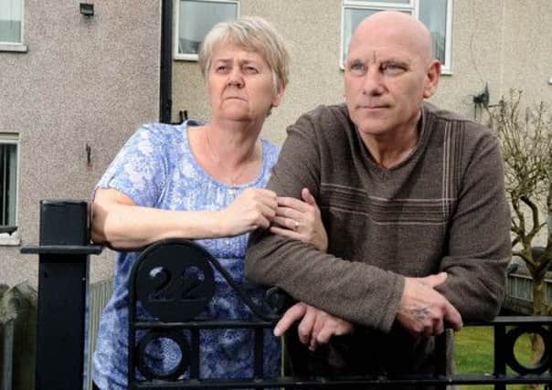 Elaine and Philip Ayscough and Iain Duncan Smith, below.