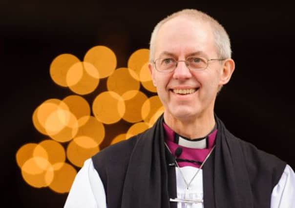 The Archbishop of Canterbury has accused Chancellor George Osborne of lacking the political will to break up the big banks.