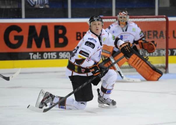BACK FOR MORE: Mark Thomas has signed a new two-year deal with Sheffield Steelers. Picture: Dean Woolley.
