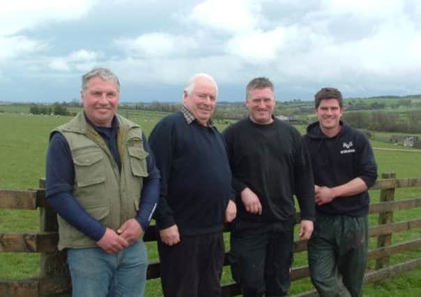 David, Michael, Martin & Richard at Crimple Head Farm, Beckwithshaw