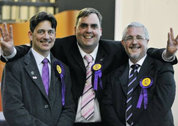 UKIP candidates who gained three wards in the Basildon and Wickford districts local elections (left to right)
Mark Ellis, Kerry Smith and Nigel Le Gresley