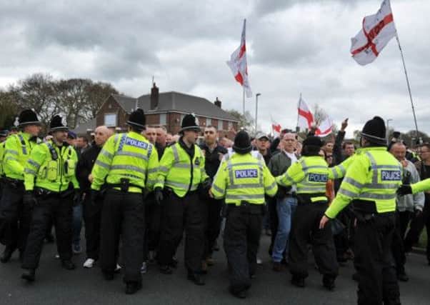 The EDL march.