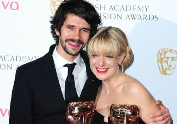 Ben Whishaw with the award for Best Leading Actor and Sheridan Smith