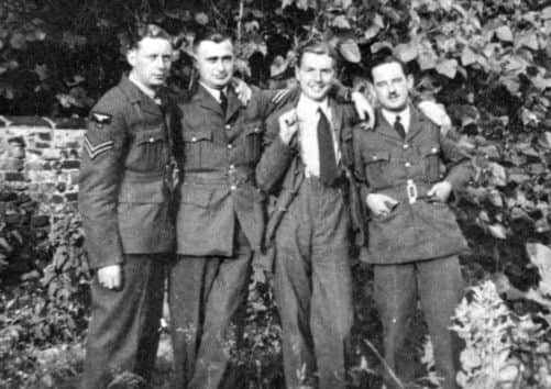 Jim Boyes (on the right) with RAF colleagues