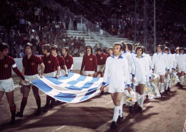 Leeds United and AC Milan in May 1973