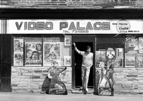 A video rental shop on White Abbey Road in Manningham in 1986.