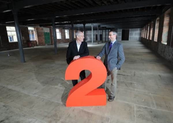Cllr Peter Box, Leader of Wakefield Council and Simon Wallis, Director of The Hepworth Wakefield.