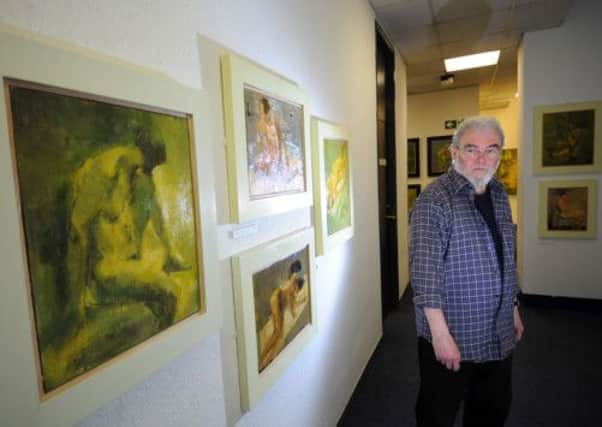 Artist Doug Binder, pictured at the gallery