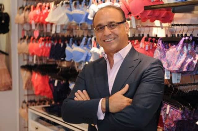 Theo Paphitis opening his eighteenth Boux Avenue lingerie store at the White Rose Centre, Leeds.