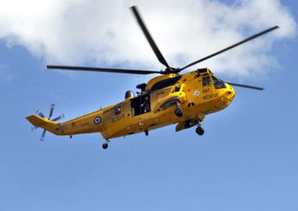 A rescue helicopter from RAF Leconfield