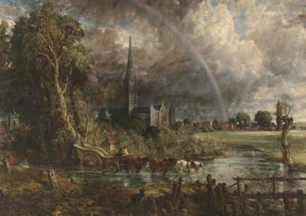 'Salisbury Cathedral from the Meadows' painted by John Constable.