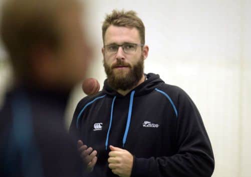 New Zealand's Daniel Vettori during a nets session at Headingley