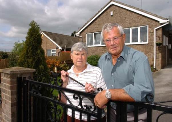 Phyllis and Barry Roddis had a five year feud with neighbour Barrie Barker.