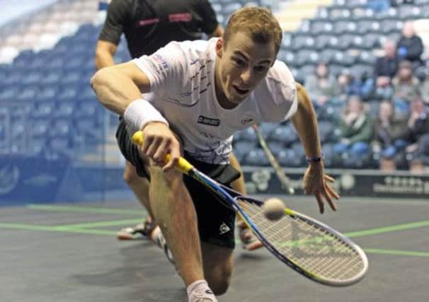 FINAL HURDLE: Nick Matthew could find himself up against long-time rival James Willstrop in Sunday's final if he overcomes Gregory Gaultier. Picture: squashpics.com