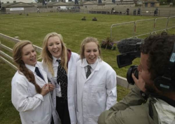 Students filmed for Countryfile