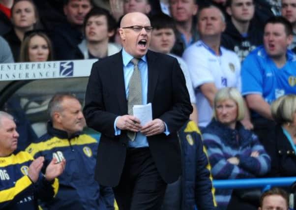 Leeds United manager Brian McDermott.