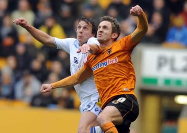 Leeds' Stephen Warnock and Wolves' Kevin Doyle
