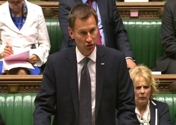 Jeremy Hunt makes his statement on heart surgery in the House of Commons