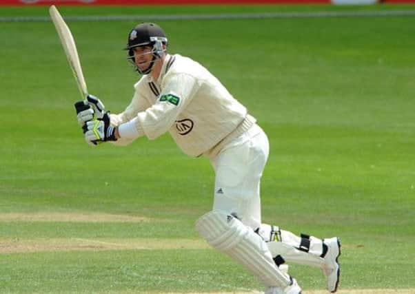 Surrey's Kevin Pietersen on the attack against Yorkshire.