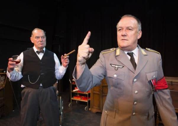 Michael Forrest as Hitler and Jeremy Dobbs as Churchill.   Photo: Matt Tullet