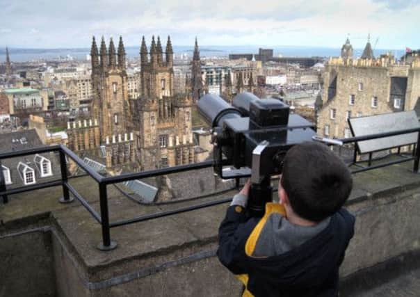 Looking over the rooftops of Edinburgh from the top of the Camera Obscura. Picture: Ian Day