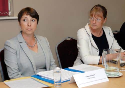 Karen Jackson, chief executive (left) and Dr Liz Scott, medical director, at the North Lincs and Goole Hospitals NHS Foundation Trust