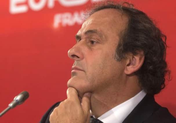 UEFA President and former French soccer star  Michel Platini