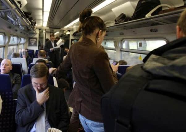 Rush-hour overcrowding on rail routes