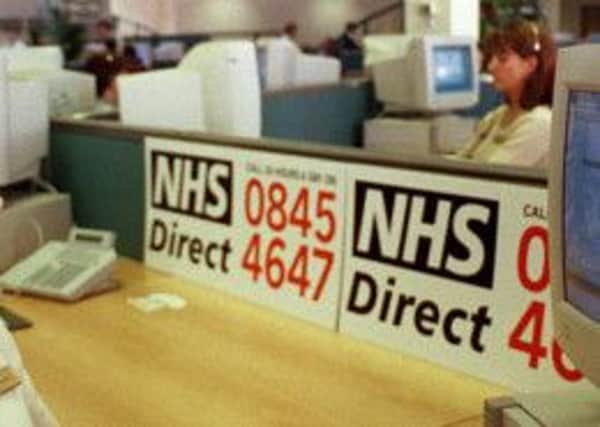 An NHS Direct office shortly after its original launch