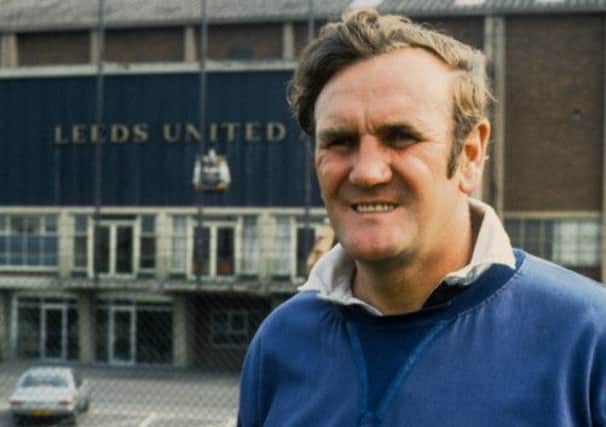 Don Revie outside the Leeds United Ground at Elland Road in 1971