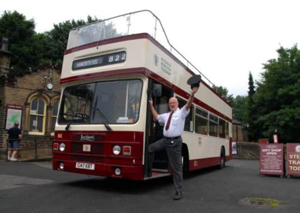 Graham Mitchell, 822 Bus Driver, launches the Keighley and Haworth Grand Heritage Tour