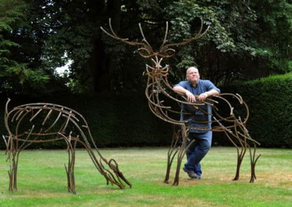 Sculptor Andrew Kay at the National Trust property in York which is former home of Noel Terry, who ran the famous factory in its heyday.