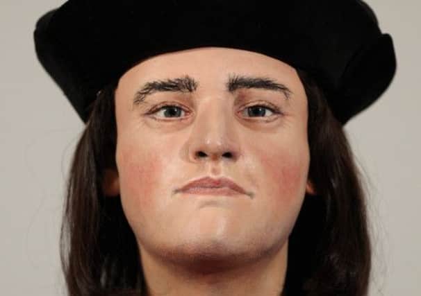 The face of King Richard III is unveiled to the media at the Society of Antiquaries, London. PIC: PA
