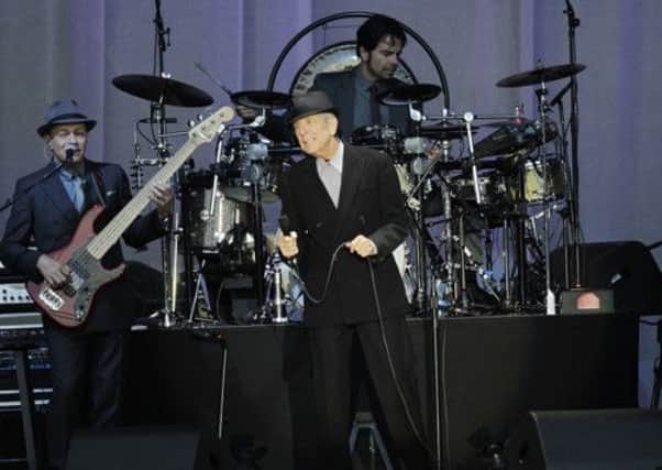 Leonard Cohen performing at The Royal Hospital Kilmainham in Dublin