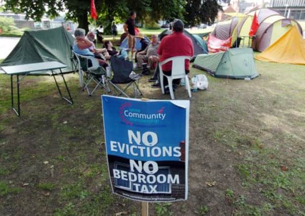 Bedroom tax protesters